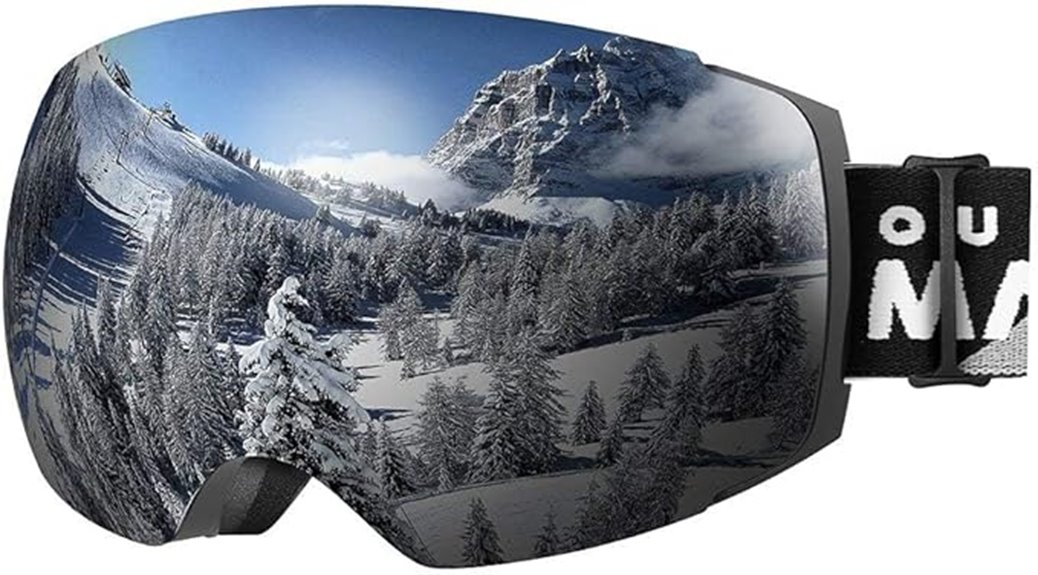 interchangeable uv400 ski goggles