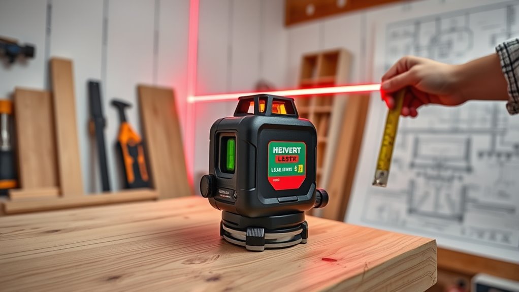 key laser level features