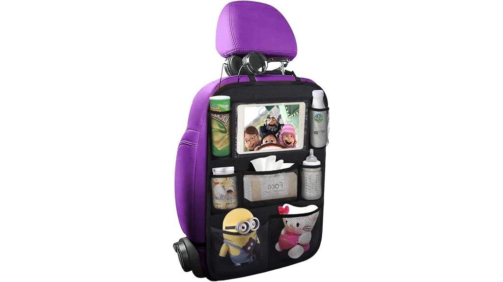 kids car organizer touchscreen