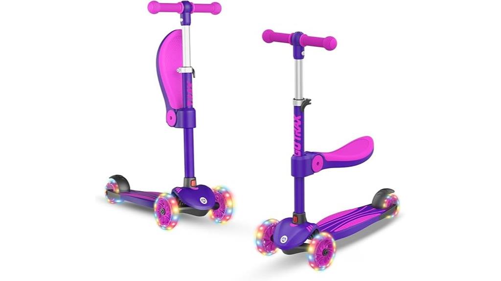 kids scooter with led wheels