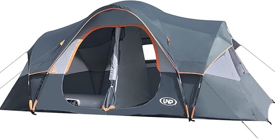 large 10 person camping tent