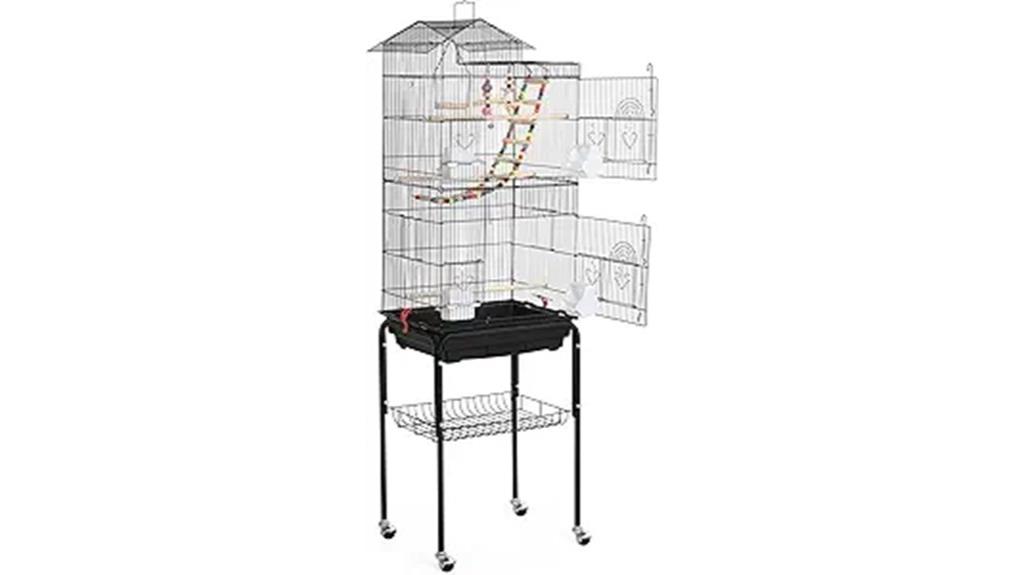 large bird cage stand