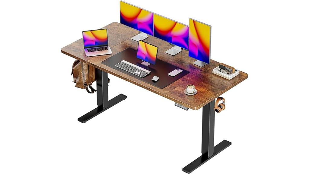 large electric standing desk