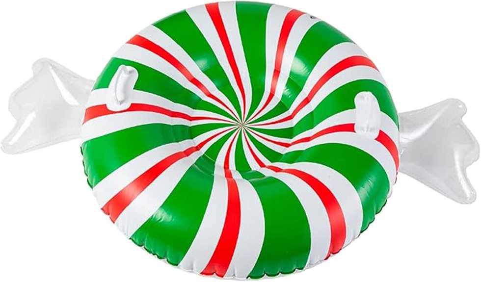 large inflatable snow tube