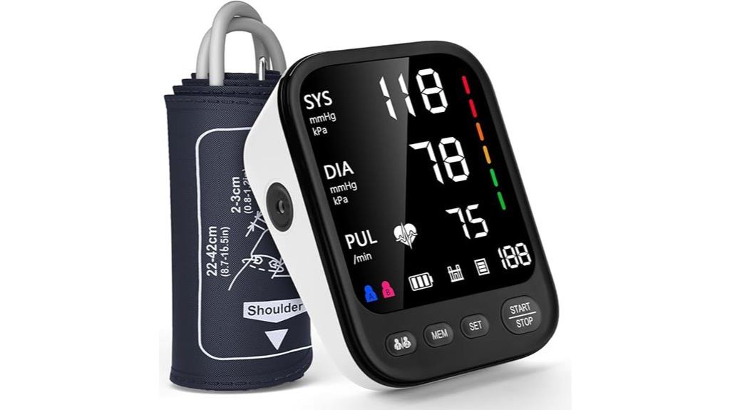 large screen blood pressure monitor