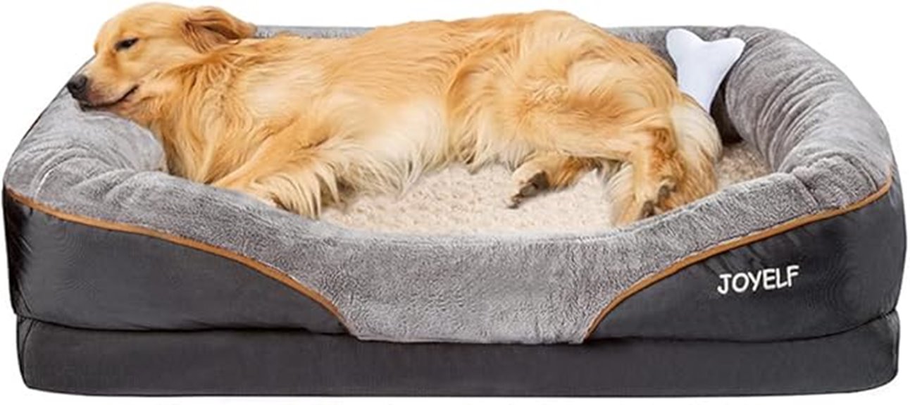 large washable squeaker bed