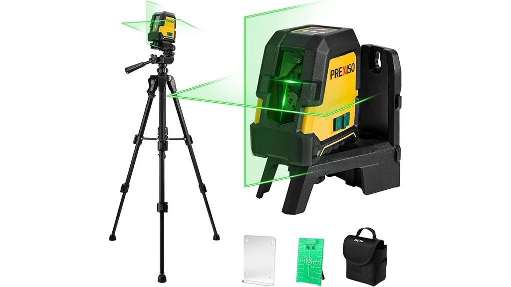 laser level with tripod
