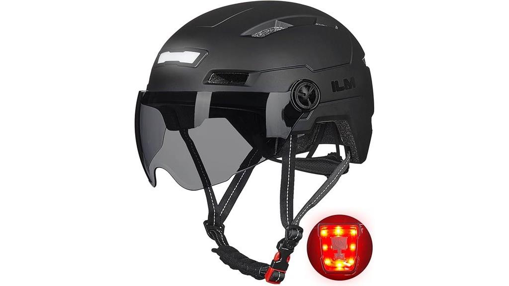 led lit bicycle helmet