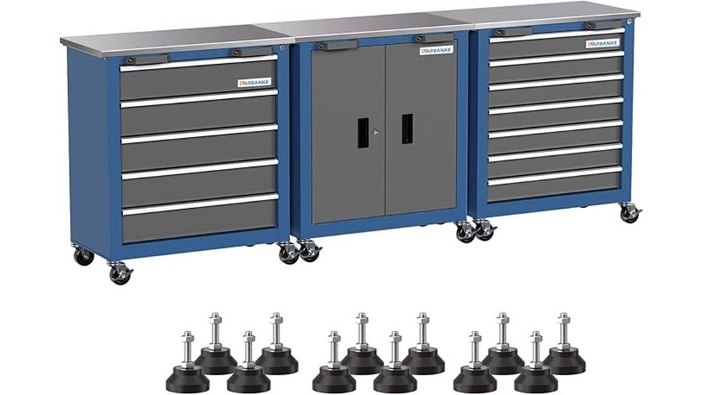 lockable multi drawer tool cabinet