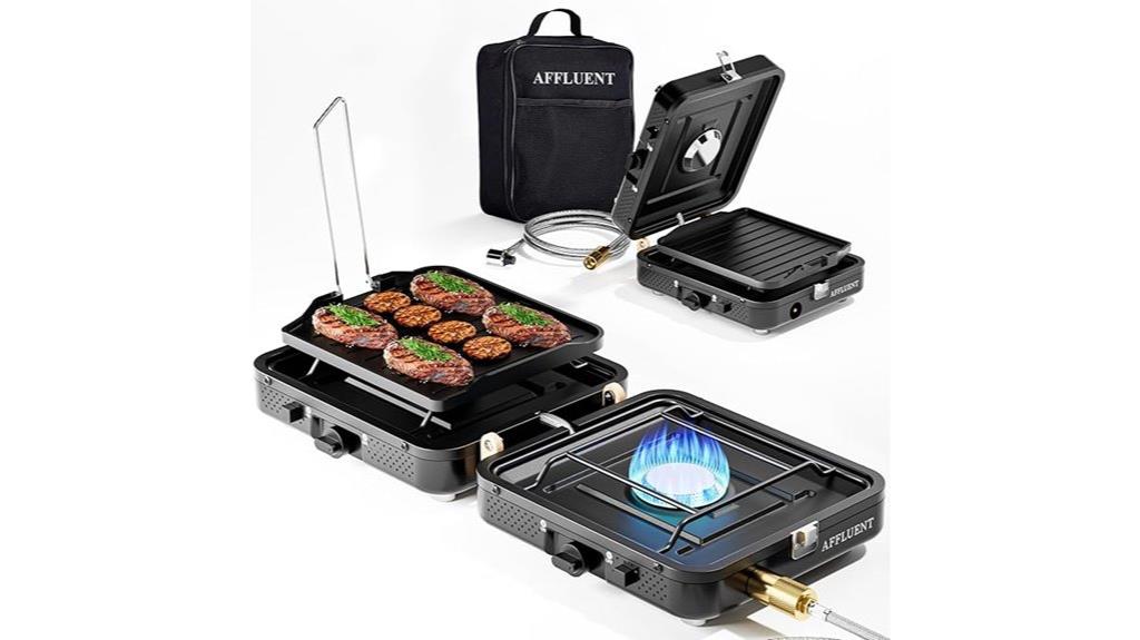 luxury dual burner stove