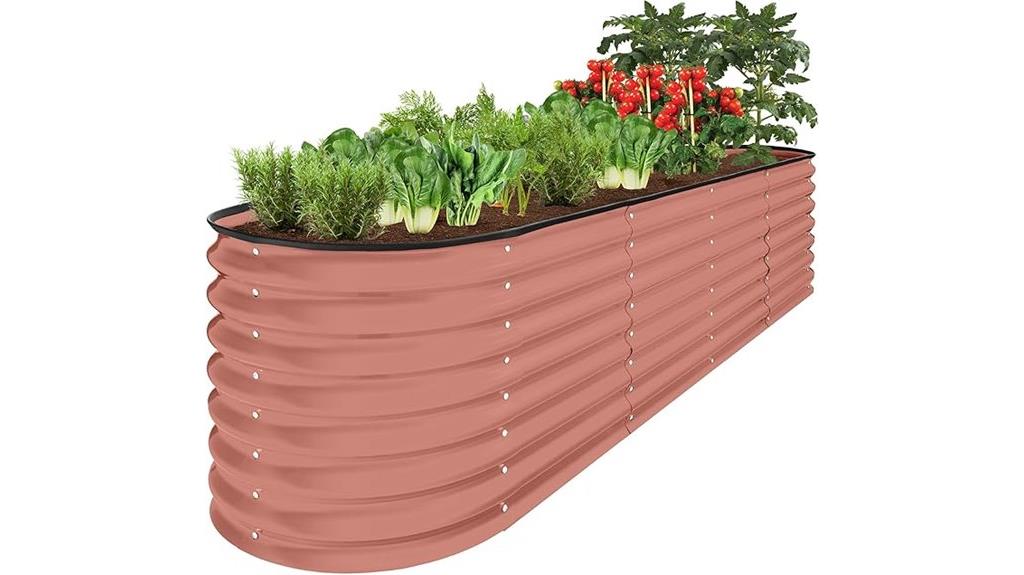 metal garden bed dimensions