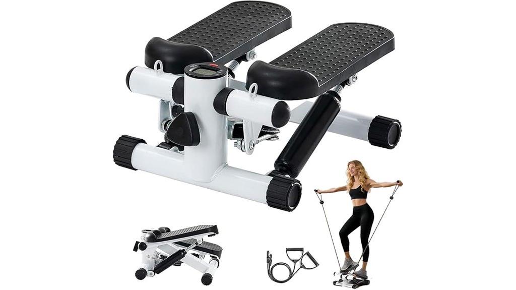 mini stepper with resistance bands