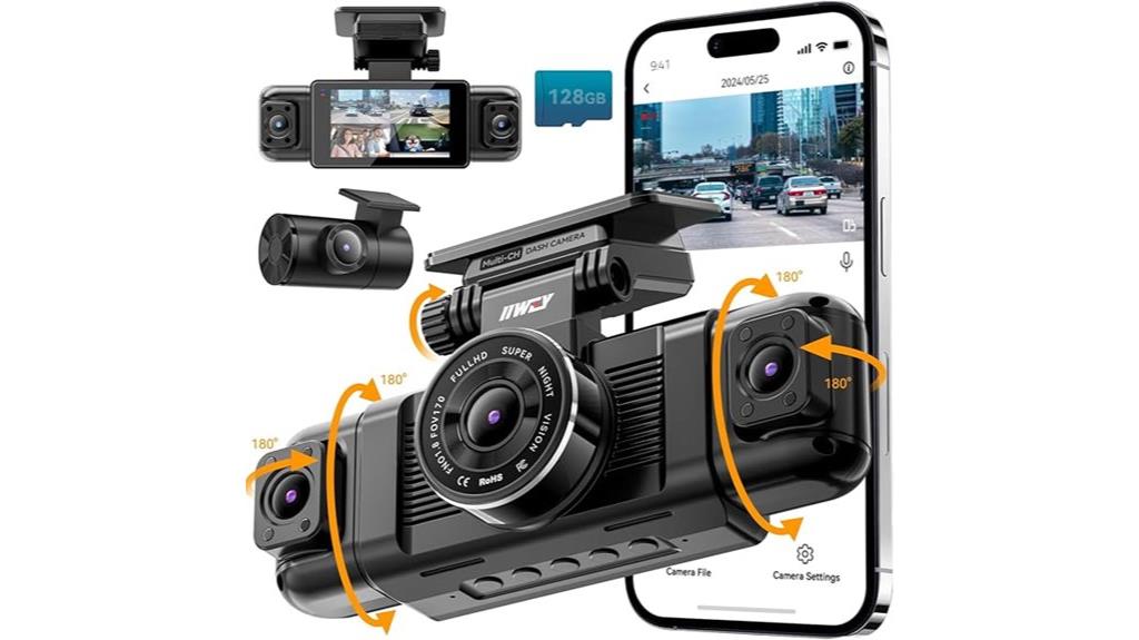 night vision wifi dash cam