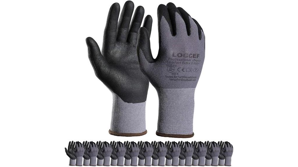 nitrile coated safety gloves