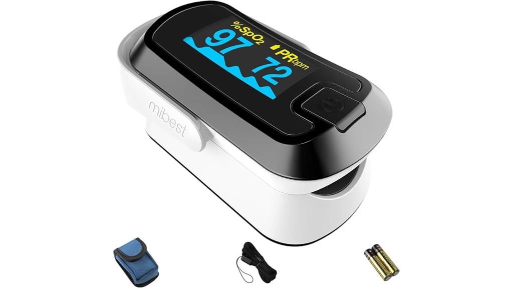 oled finger pulse oximeter
