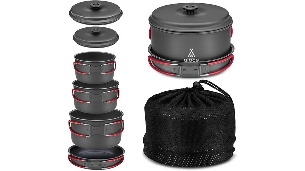 outdoor backpacking cookware set