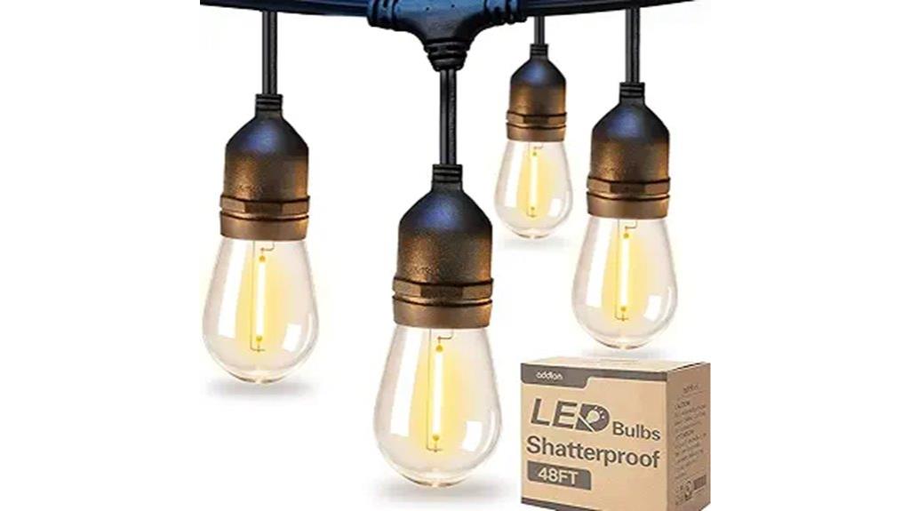 outdoor edison bulb string