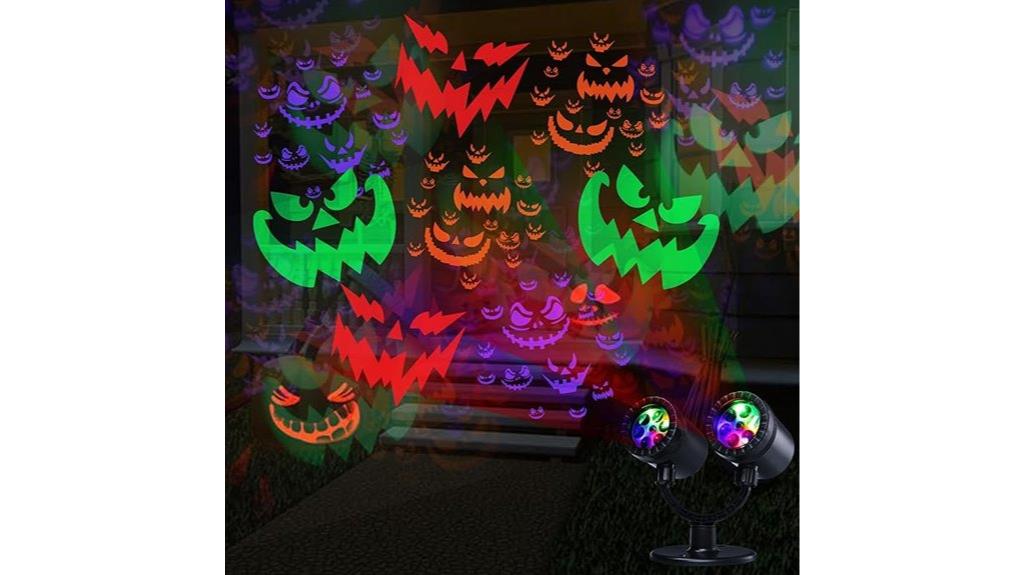 outdoor halloween light projector