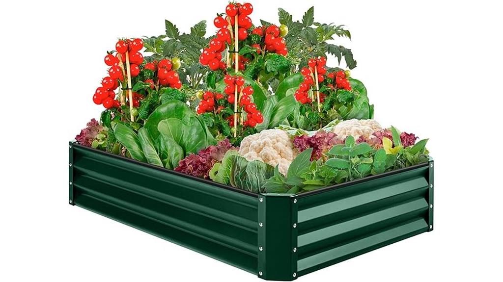 outdoor metal garden bed