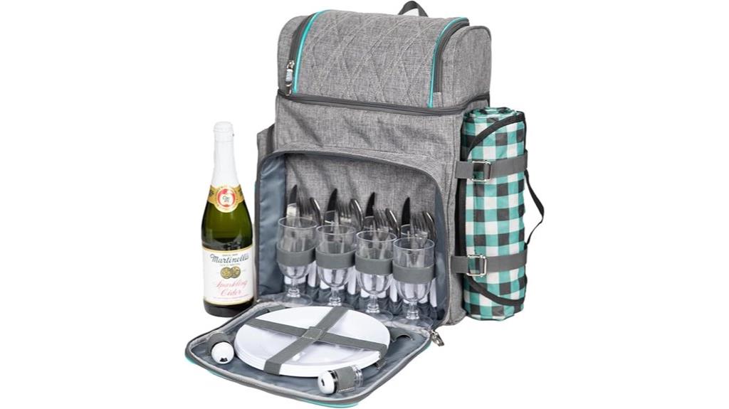 picnic backpack for four
