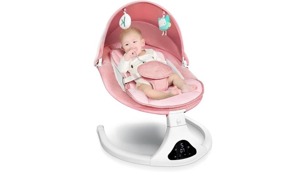 pink infant to toddler swing