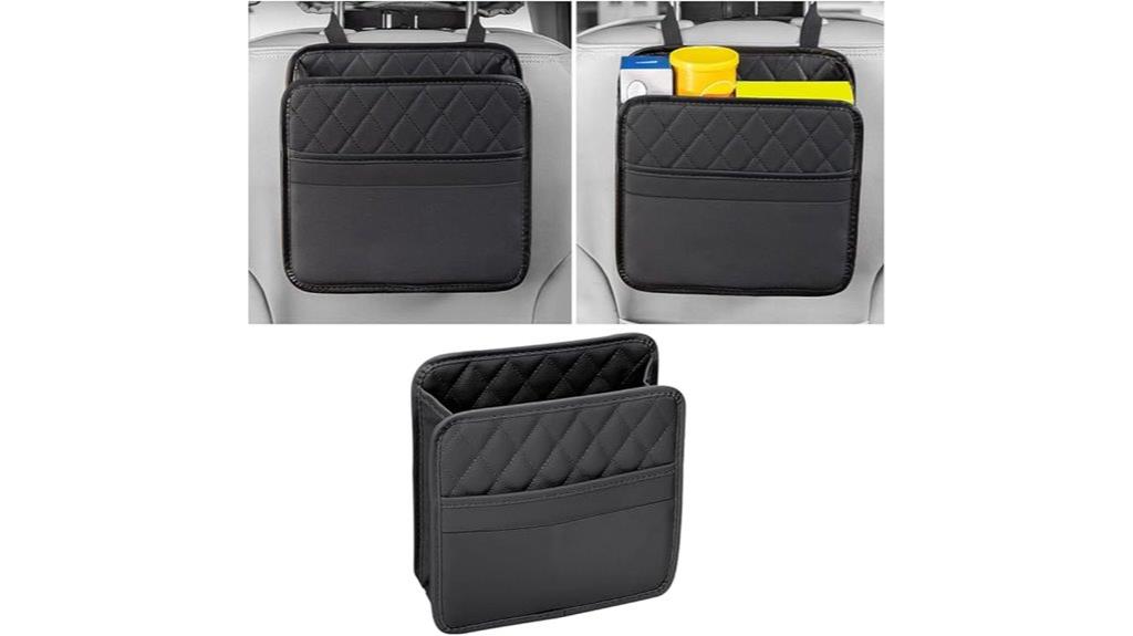 pu leather backseat organizer