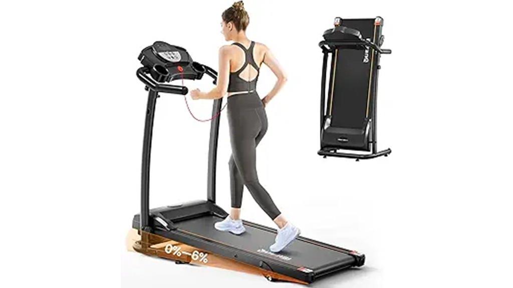 quiet foldable treadmill with incline