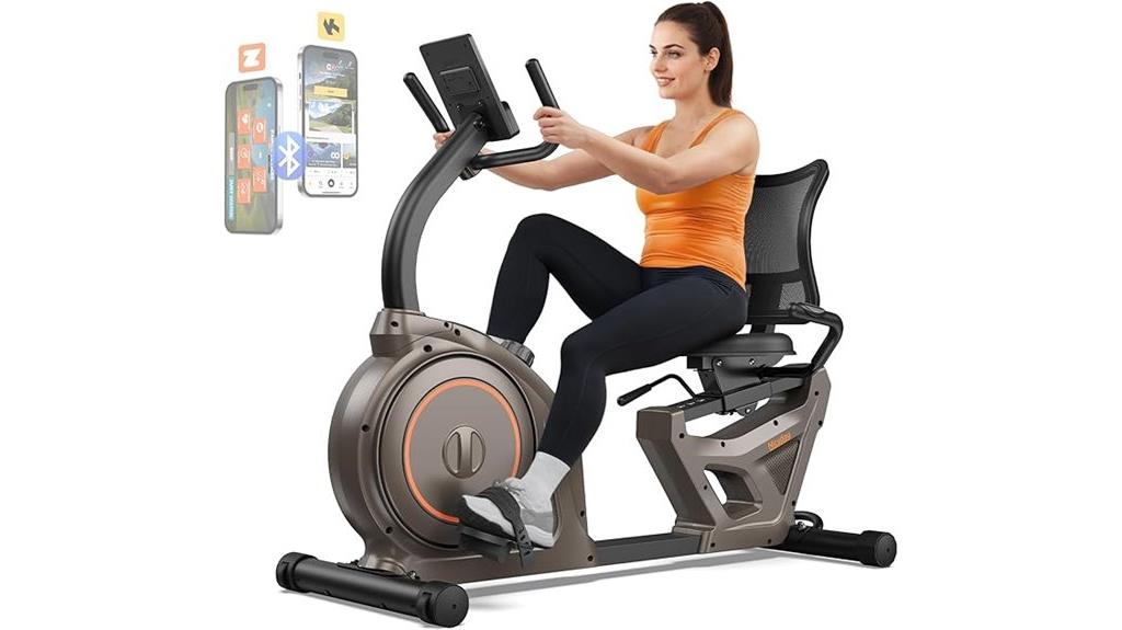 recumbent exercise bike features