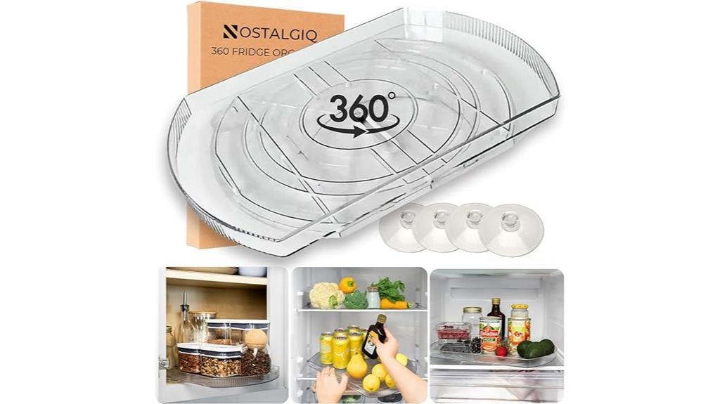 rotating lazy susan organizer