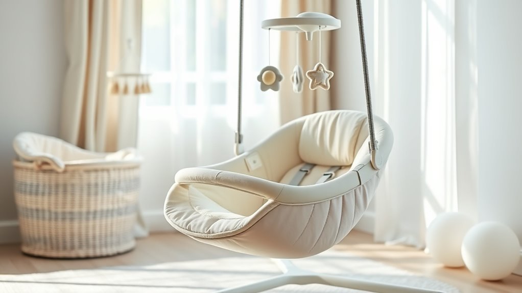 safe soothing portable swings