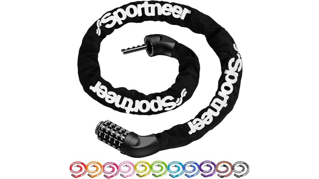 secure 5 digit bike lock