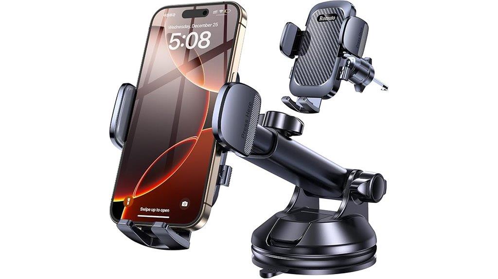secure car phone mount