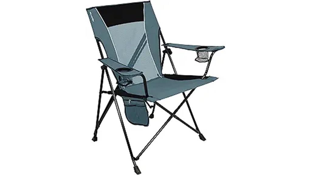 secure dual lock camping chair