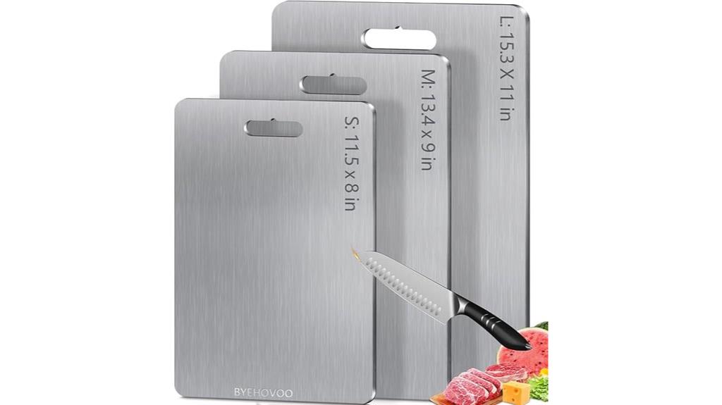 set of 3 titanium boards