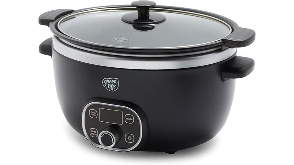 six quart ceramic slow cooker