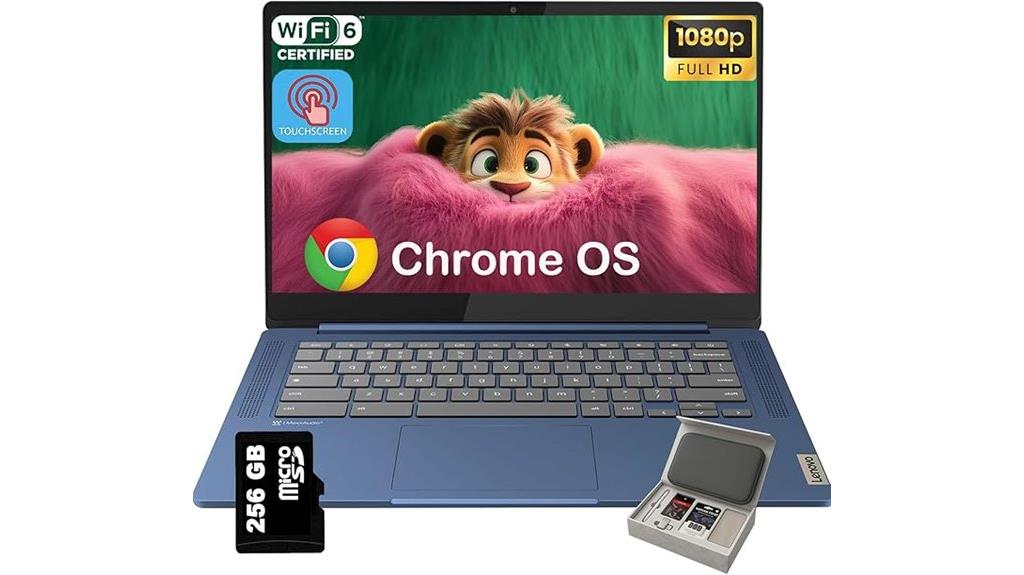 slim touchscreen chromebook with micro sd