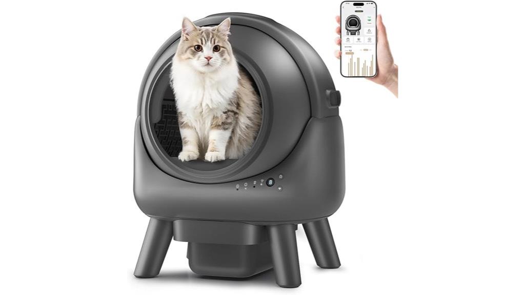 smart app controlled litter box