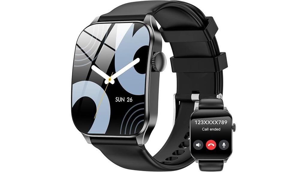 smart fitness watch with bluetooth