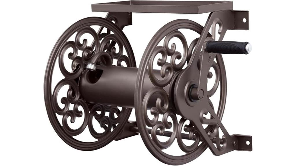 steel wall mounted hose reel