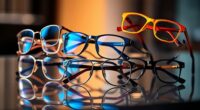 stylish blue light glasses