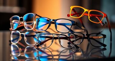stylish blue light glasses