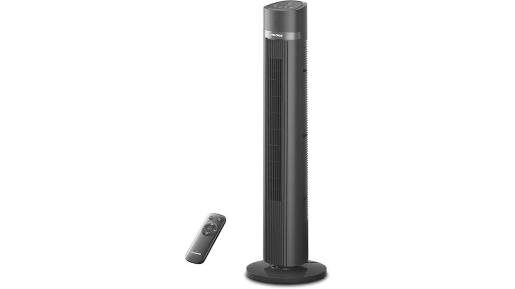 tall bladeless fan remote