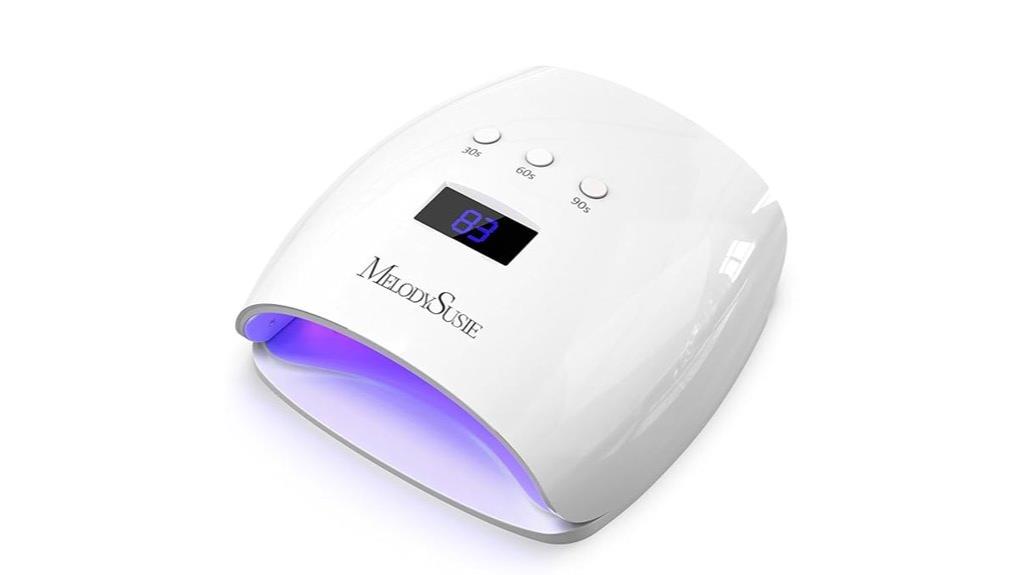 uv nail lamp with display