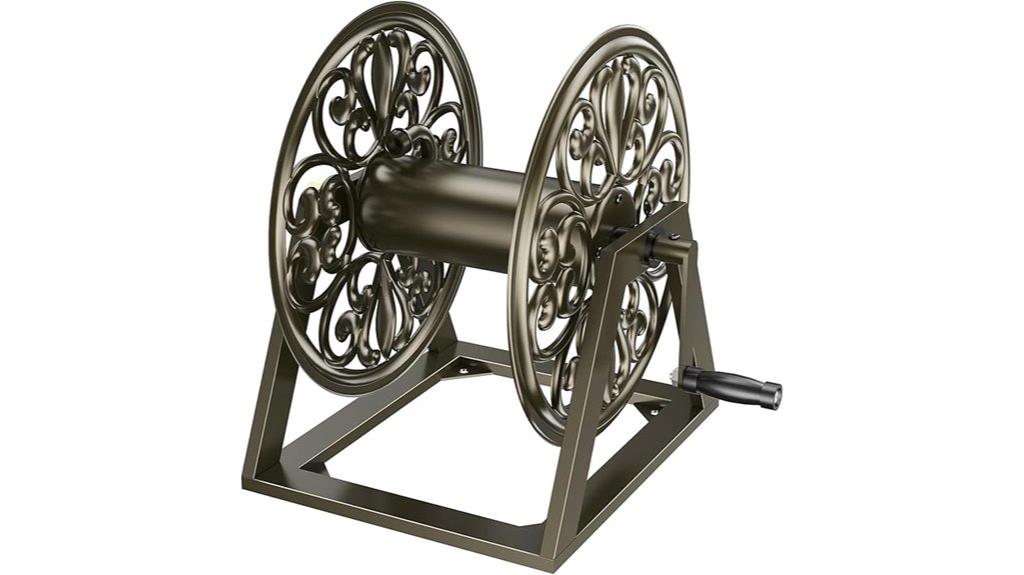 wall mounted garden hose reel