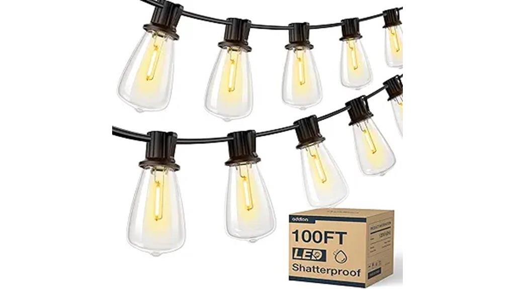 waterproof 100ft outdoor lights