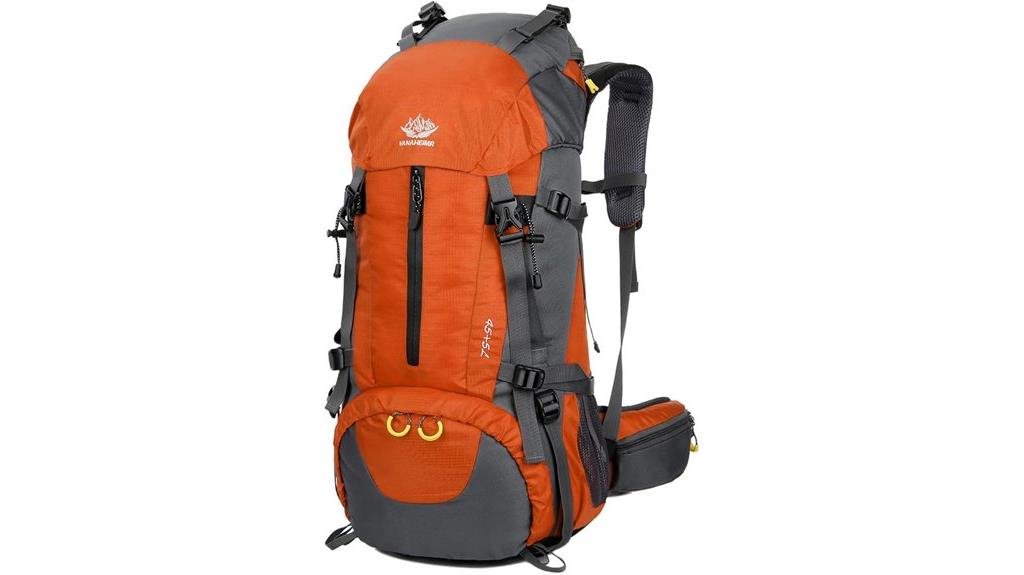 waterproof hiking backpack with rain cover