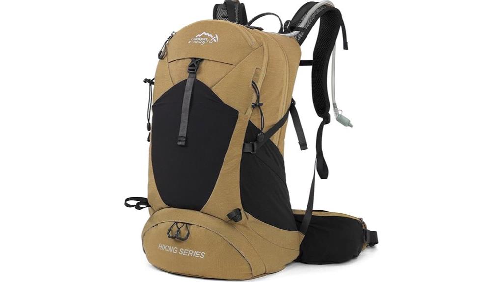 waterproof hiking daypack with water bladder