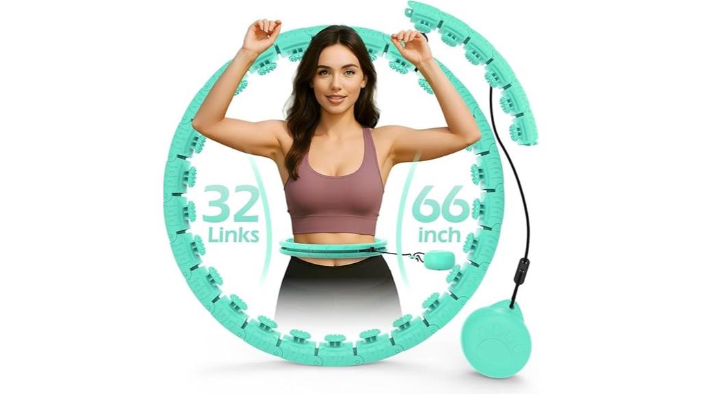 weighted 66 inch fitness hoop