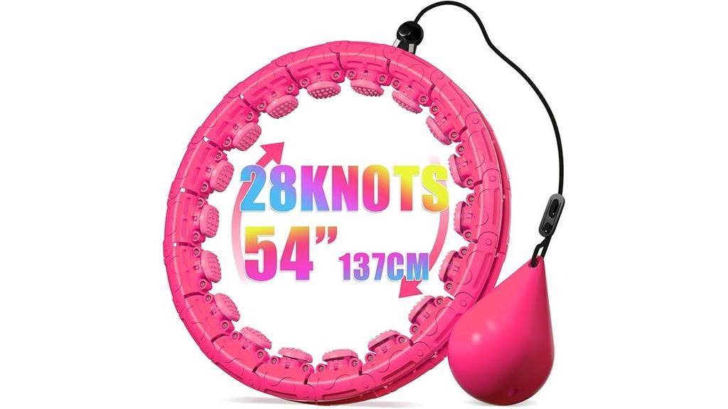 weighted hula fitness hoop