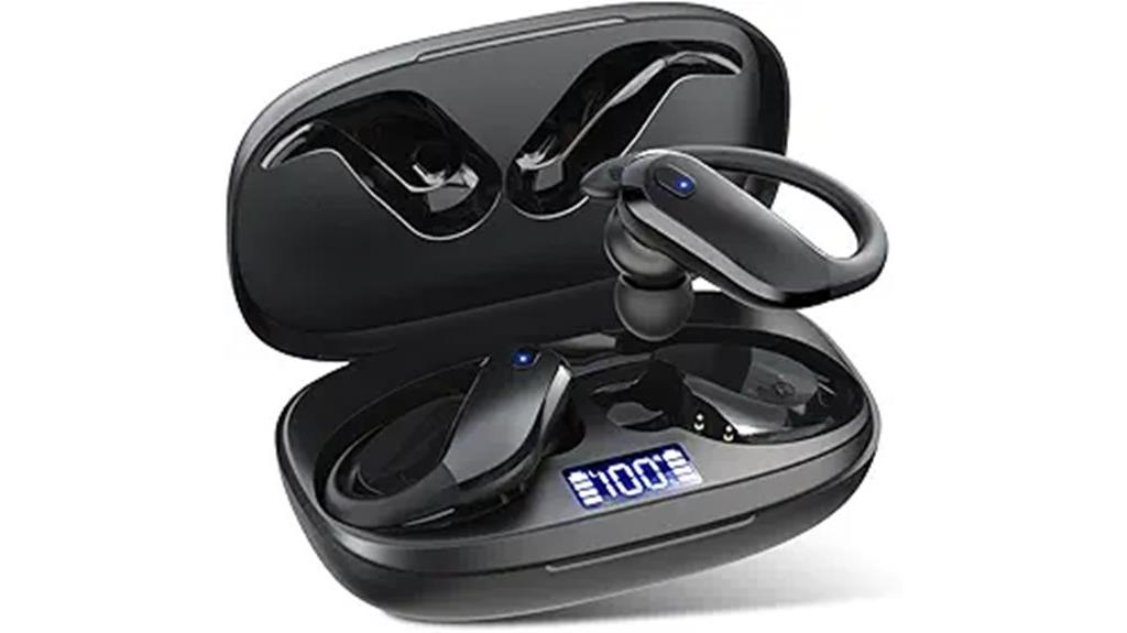 wireless earbuds with earhooks